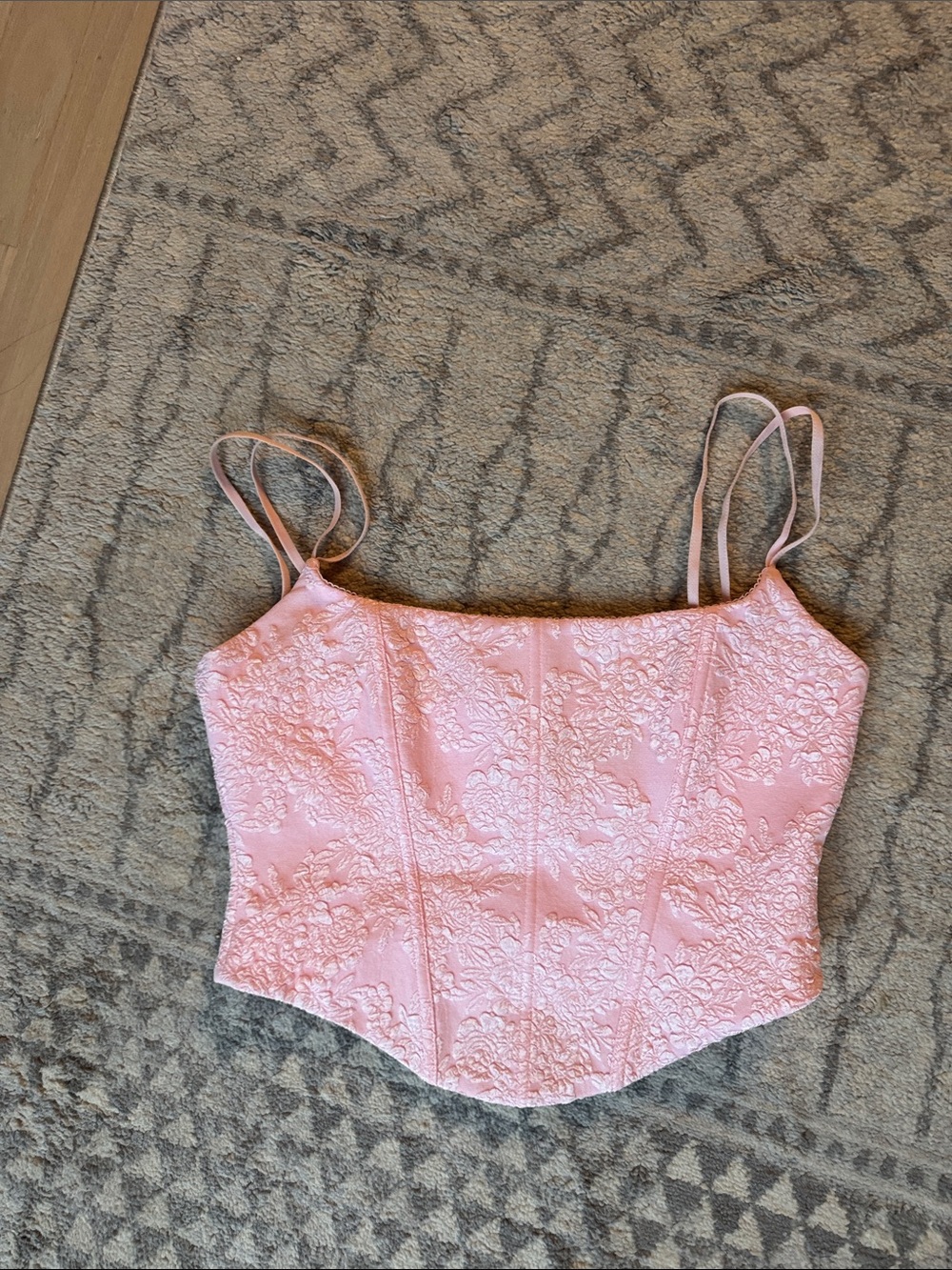 White Fox Boutique NEVER WORN Pink Corset